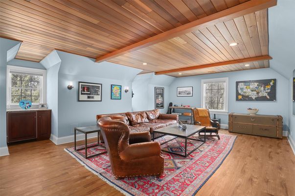 Interior, Living room, Recessed Lighting, Wooden Beams, Wooden Ceilings, Wood Texture Flooring