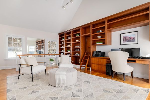 Home Office, Interior, Wood Texture Flooring