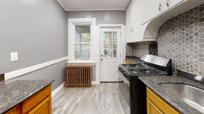 Interior, Kitchen, Wood Texture Flooring