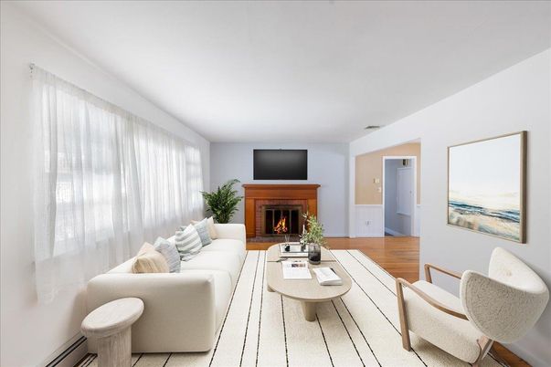 Fireplace, Interior, Living room, Wood Texture Flooring