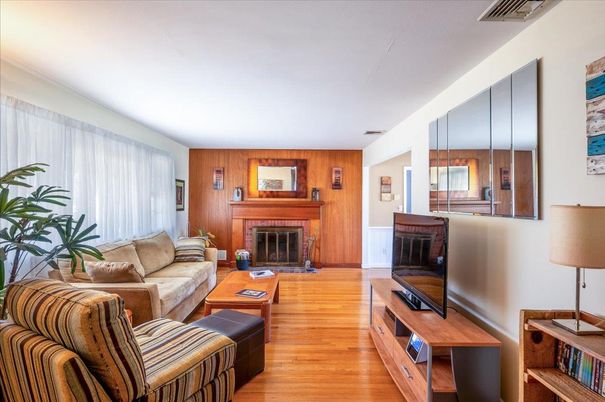 Fireplace, Interior, Living room, Wood Texture Flooring, Wooden Walls