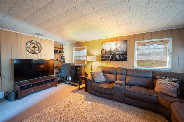 Home Office, Interior, Living room, Wooden Walls