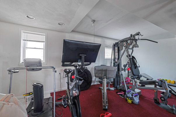 Fitness Equipment, Interior, Recessed Lighting