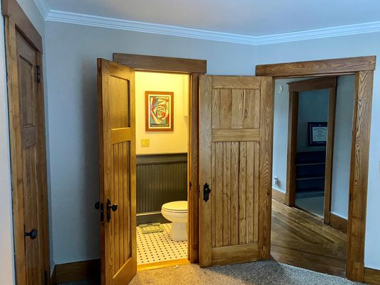 Bathroom, Interior, Wood Texture Flooring