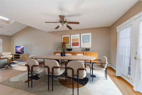Dining room, Interior, Wood Texture Flooring