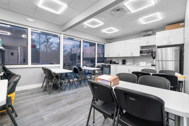 Dining room, Interior, Kitchen, Recessed Lighting, Wood Texture Flooring