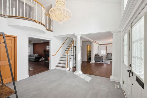 Chandelier, Interior, Recessed Lighting, Wood Texture Flooring