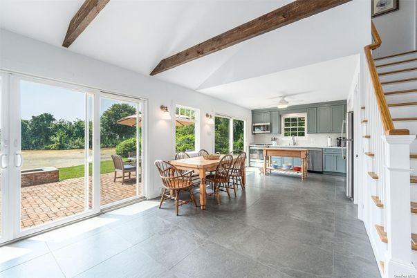 Dining room, Interior, Kitchen, Wooden Beams