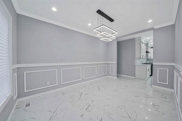 Interior, Kitchen, Marble, Pendant Lights, Recessed Lighting