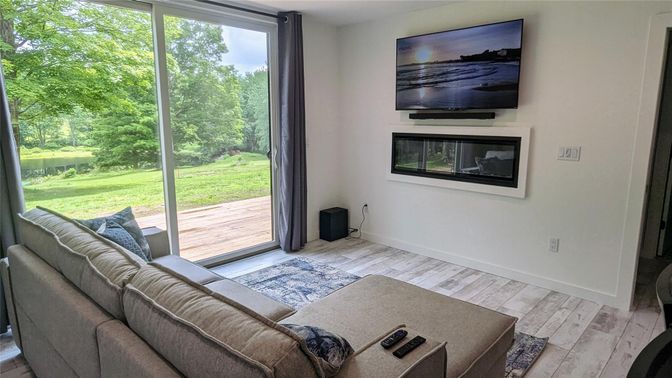 Fireplace, Interior, Living room, Wood Texture Flooring