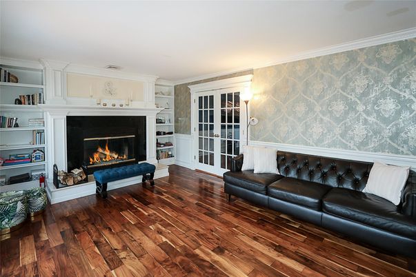 Fireplace, Interior, Living room, Wood Texture Flooring
