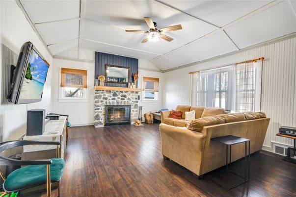 Fireplace, Interior, Living room, Wood Texture Flooring