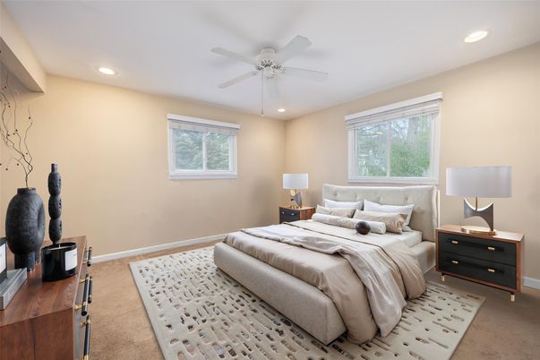 Bedroom, Interior, Recessed Lighting