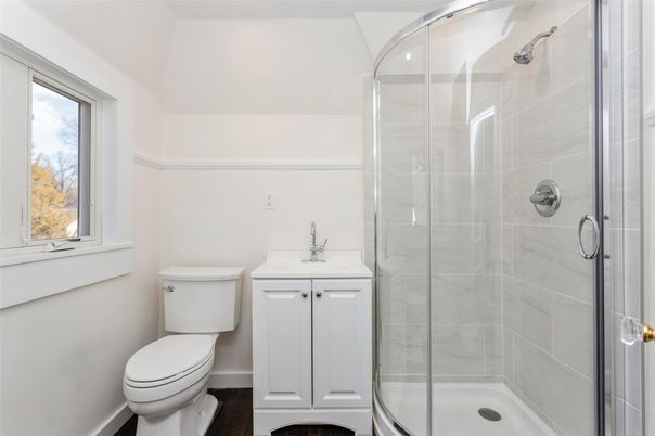 Bathroom, Glass Shower, Interior, Marble Walls