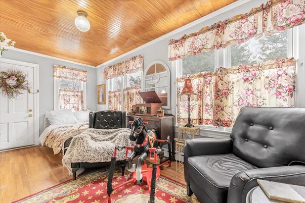 Home Office, Interior, Wooden Ceilings, Wood Texture Flooring