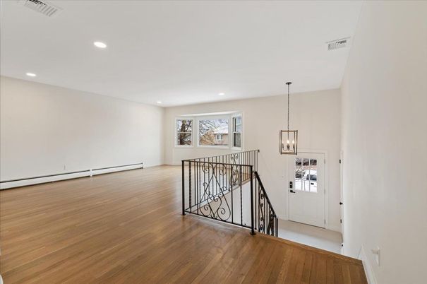 Interior, Pendant Lights, Recessed Lighting, Wood Texture Flooring