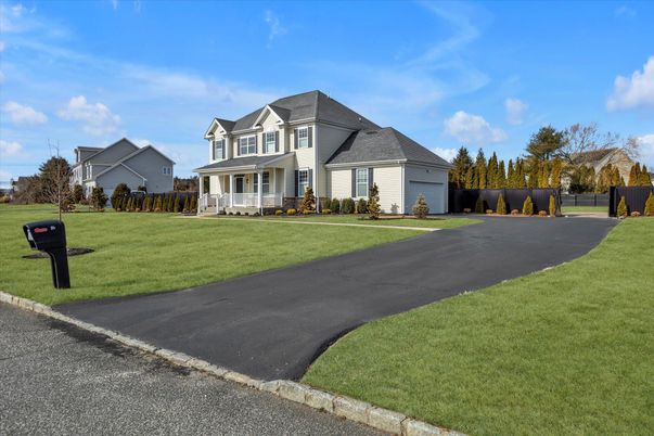 Attached, Backyard, Detached Garage, Exterior, Facade, French Provincial