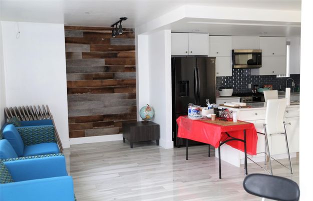 Interior, Kitchen, Wood Texture Flooring, Wooden Walls