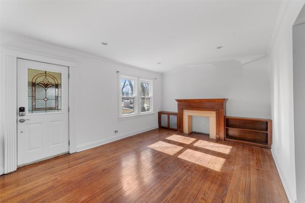 Empty room, Fireplace, Interior, Wood Texture Flooring