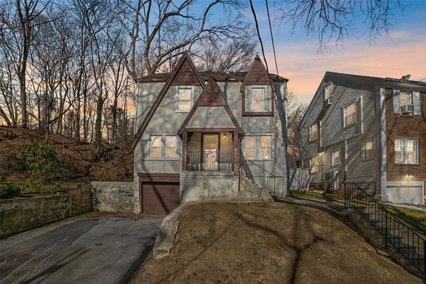 Attached, Exterior, Facade, Brick Facade, Tudor Revival
