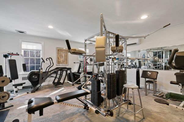 Fitness Equipment, Gym, Interior, Recessed Lighting