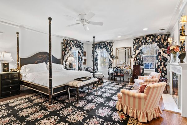 Bedroom, Fireplace, Interior, Recessed Lighting