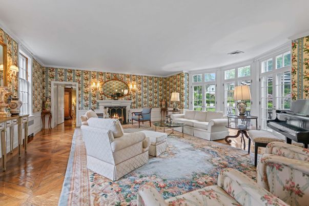 Fireplace, Interior, Living room, Piano, Wood Texture Flooring