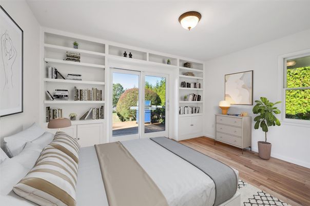Bedroom, Interior, Wood Texture Flooring
