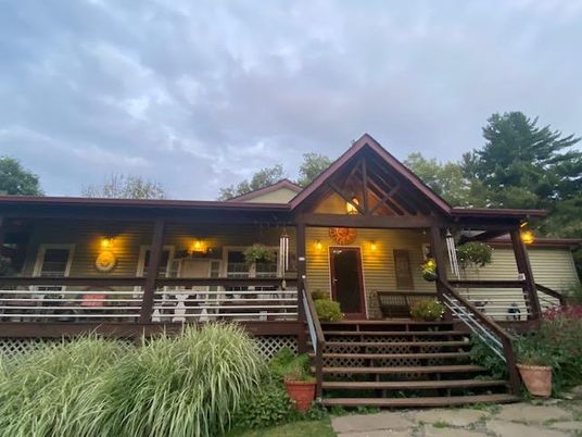 Backyard, Exterior, Facade, Log Home
