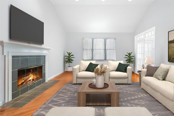 Fireplace, Interior, Living room, Wood Texture Flooring