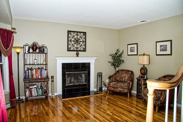 Fireplace, Interior, Wood Texture Flooring