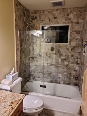 Bathroom, Glass Shower, Interior