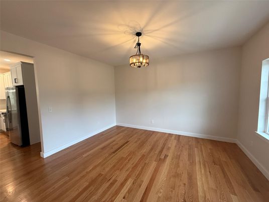 Chandelier, Empty room, Interior, Kitchen, Wood Texture Flooring
