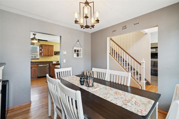 Chandelier, Dining room, Interior, Kitchen, Wood Texture Flooring