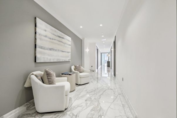 Interior, Marble, Recessed Lighting