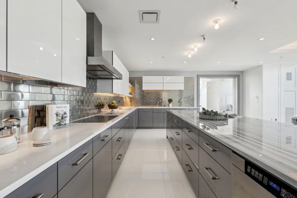 Interior, Kitchen, Recessed Lighting, Stainless Steel Appliances