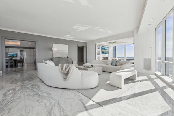 Interior, Living room, Marble, Recessed Lighting