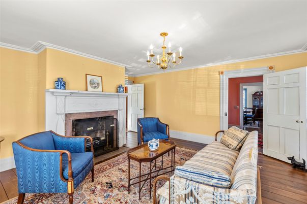 Chandelier, Fireplace, Interior, Living room, Wood Texture Flooring