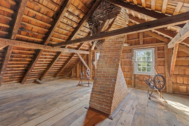Empty room, Interior, Stone Walls, Wooden Beams, Wooden Ceilings, Wood Texture Flooring, Wooden Walls