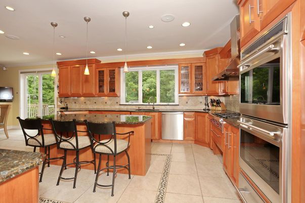 Interior, Kitchen, Pendant Lights, Recessed Lighting, Stainless Steel Appliances
