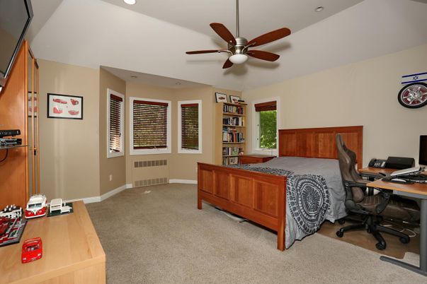 Bedroom, Home Office, Interior, Recessed Lighting