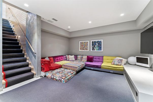 Interior, Living room, Recessed Lighting