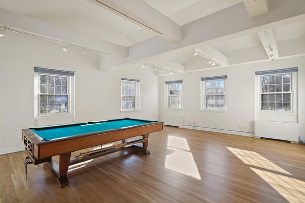 Billiard Table, Game Room, Interior, Wood Texture Flooring