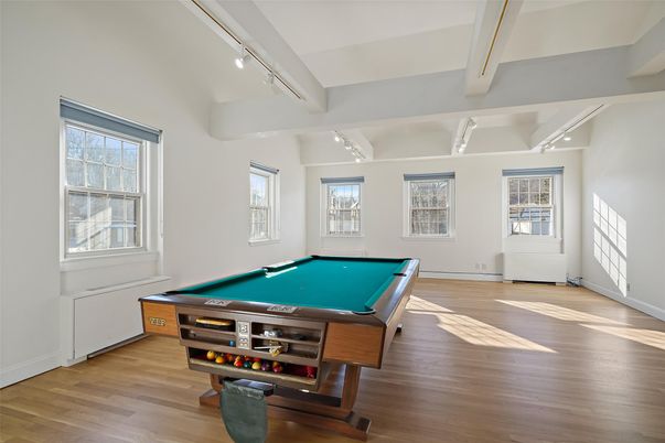 Billiard Table, Game Room, Interior, Wood Texture Flooring