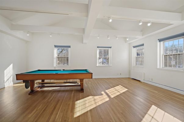 Billiard Table, Game Room, Interior, Wood Texture Flooring