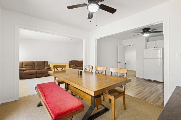 Dining room, Interior, Wood Texture Flooring