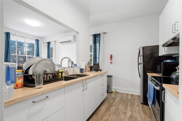 Interior, Kitchen, Wood Texture Flooring