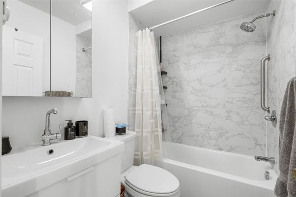 Bathroom, Glass Shower, Interior, Marble Walls