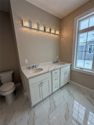 Bathroom, Dual Sink Vanities, Interior, Marble