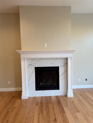 Fireplace, Interior, Wood Texture Flooring